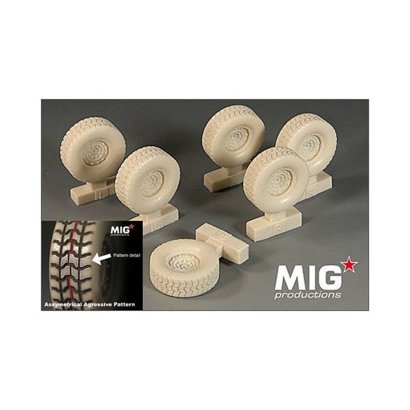 1/35 Humvee Aggressive Pattern Wheels for Tamiya