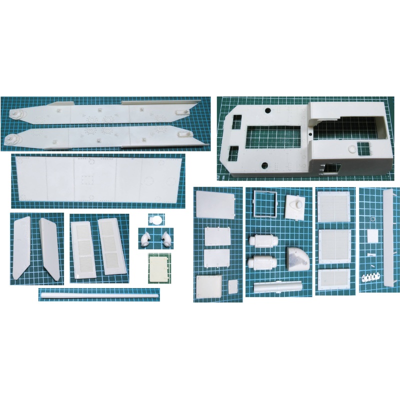 1/35 Prototype Type 5 Gun Tank HO-RI I Inclination Body Conversion Kit