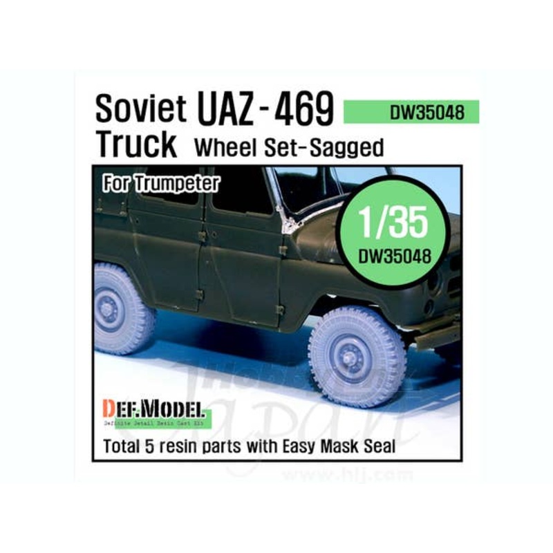 1/35 Soviet UAZ-469 Sagged Wheel Set (Trumpeter)