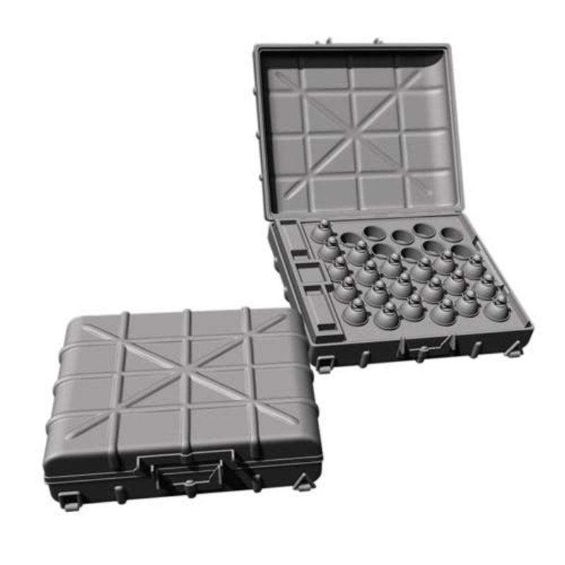 1/35 WW.II German M24 Carrying Case & M39 Egg Grenade Set (Resin & 3D Printer)
