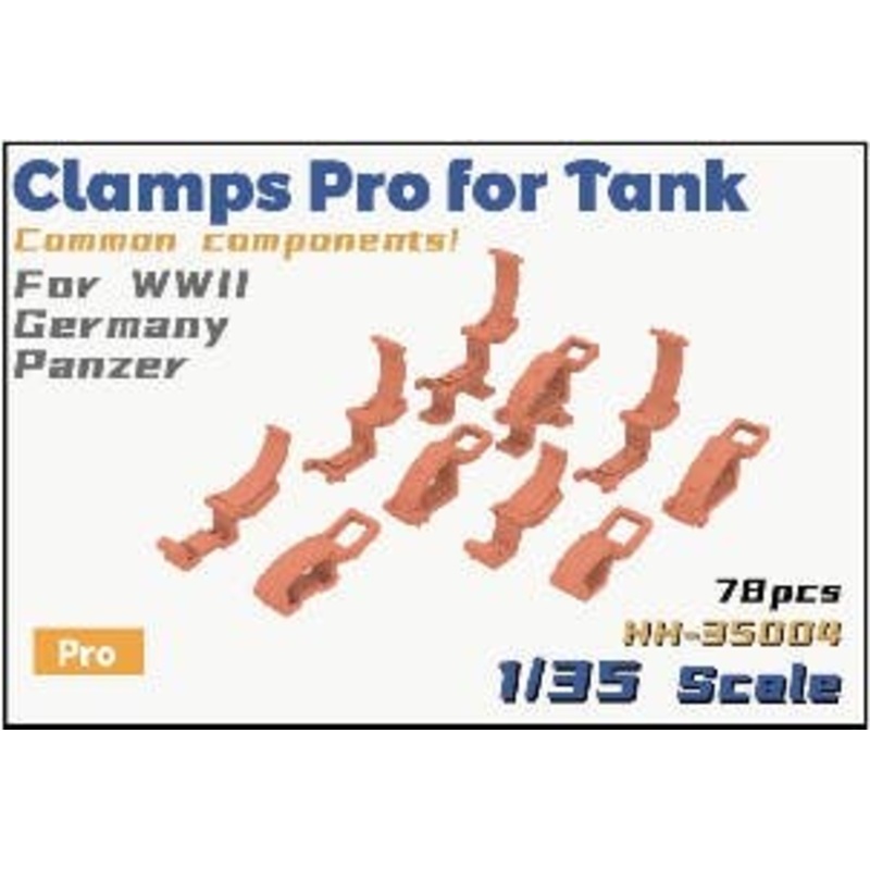 1/35 WWII German Tank Clamp Set 10 types Included
