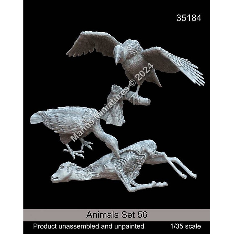 1/35 Animal Set 56 Vulture And Prey