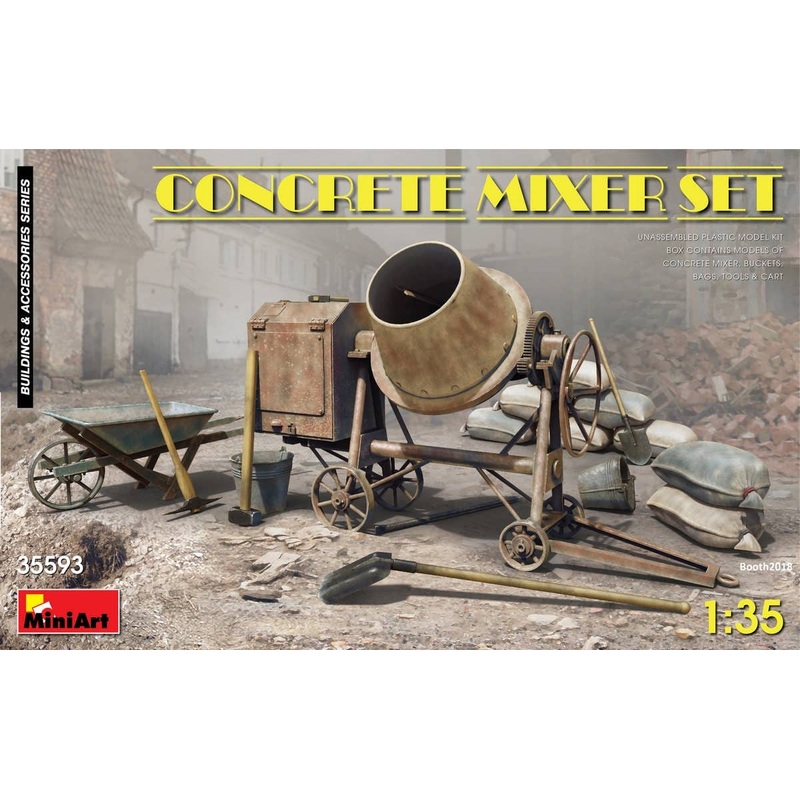 1/35 Concrete Mixer Set
