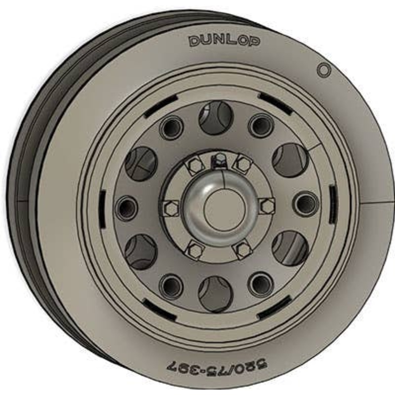 1/35 Panzerkampfwagen III 75mmWidth Roller / DUNLOP