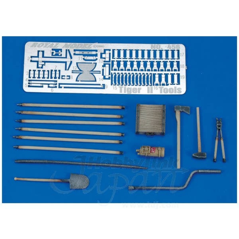 1/35 Tiger II Tools & Holders (WWII)