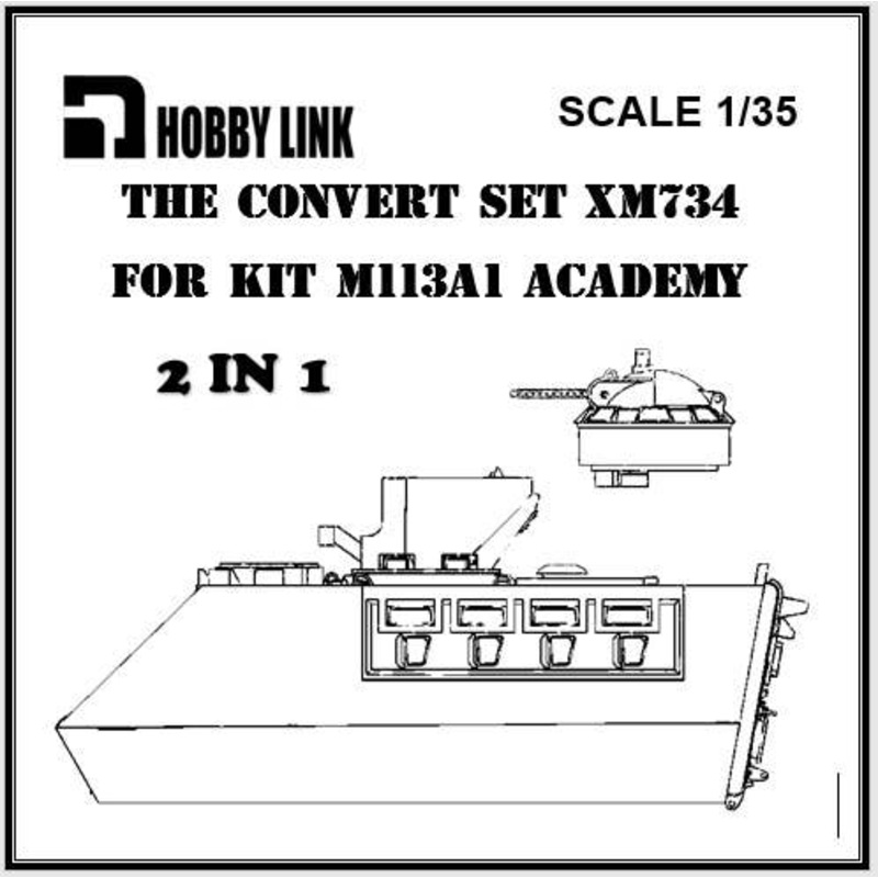 1/35 U.S. XM734 Infantry Fighting Vehicle Modification Kit Academy M113A1
