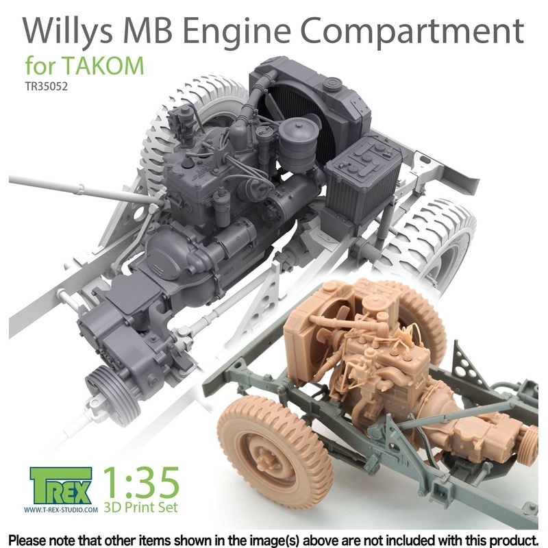 1/35 Willys MB Engine Compartment Set For Takom