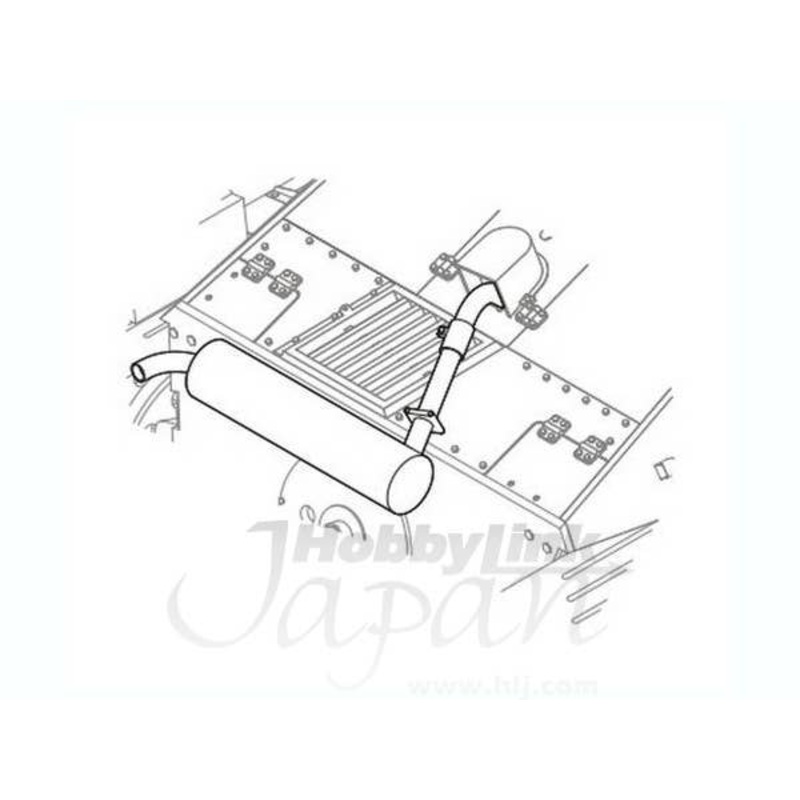 1/35 Hetzer Exhaust Early/Mid Type (for Eduardo/Dragon/Tamiya/Italeri)
