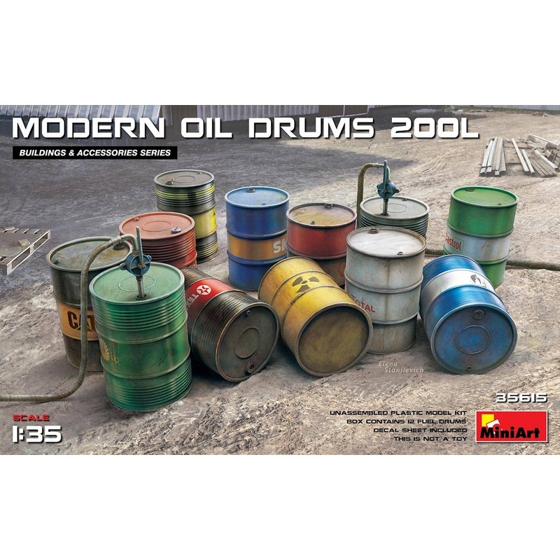 1/35 Modern Oil Drums 200L
