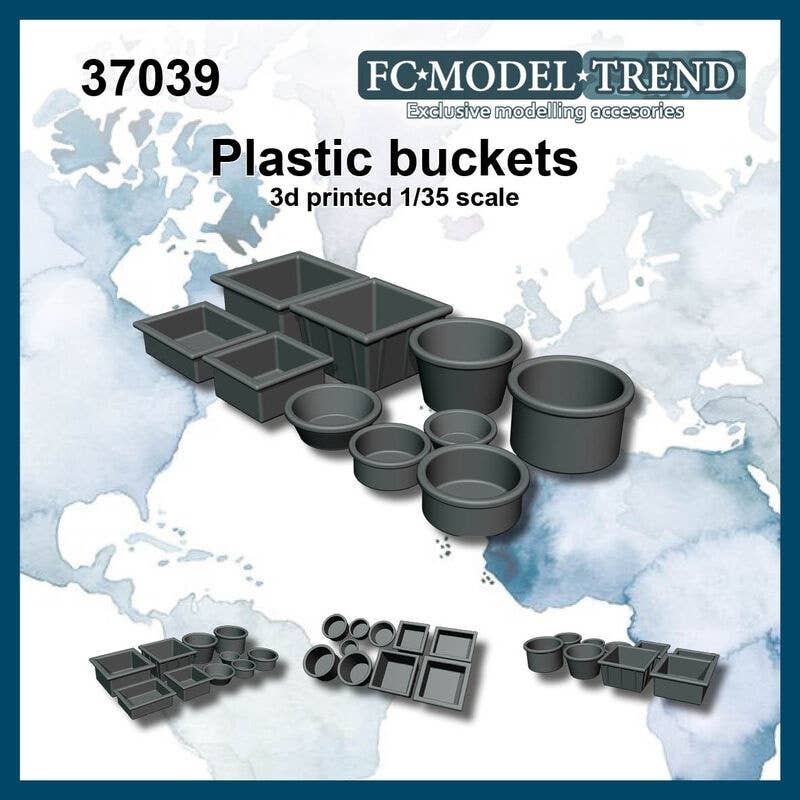 1/35 Plastic Bucket Set