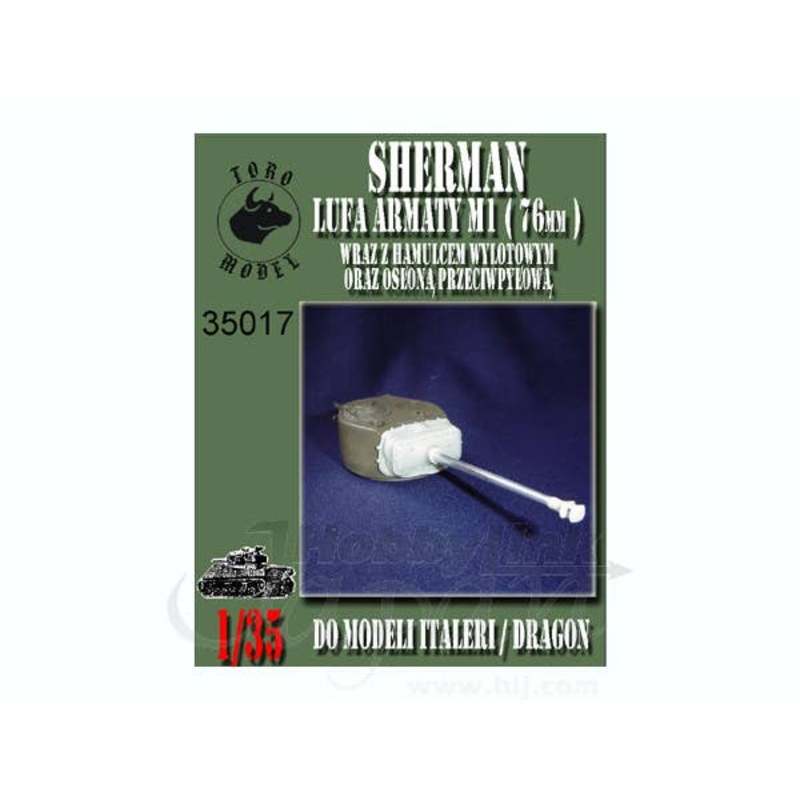 1/35 Sherman M1 76mm Gun Barrel w/Muzzle Brake (for Ita