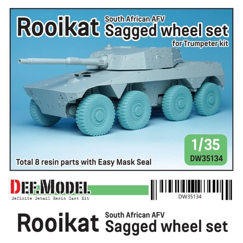 1/35 South African Rooikat AFV Sagged Wheel Set (for Trumpeter)