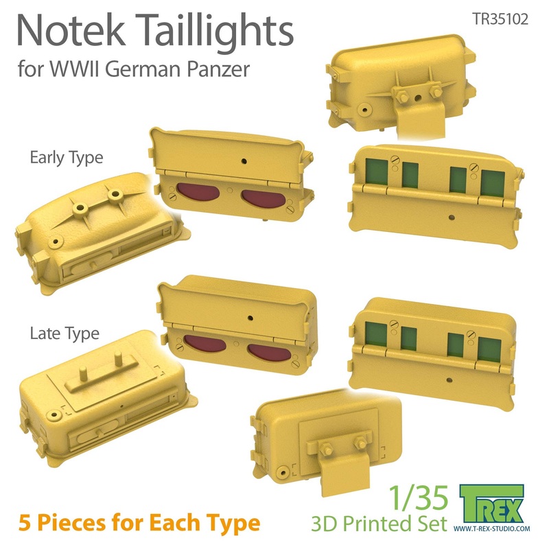 1/35 WW.II German Military Vehicle Distance Indicator Light Set