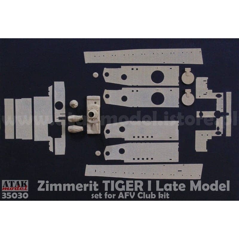1/35 WWII Germany Tiger I Heavy Tank E Type Zimmerit Set (for AFV Club)