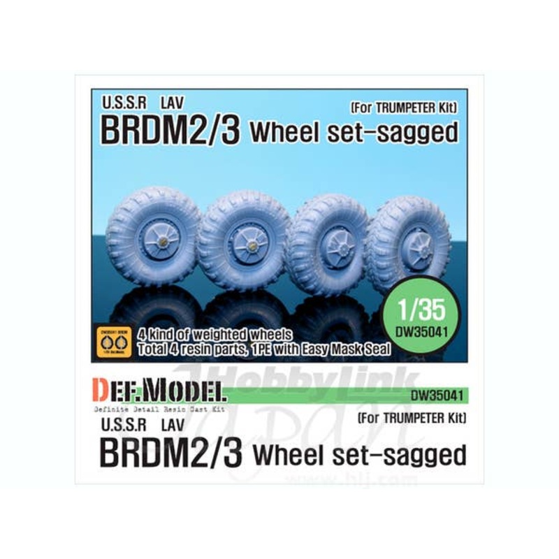 1/35 BRDM-2 Sagged Wheel Set (Trumpeter)