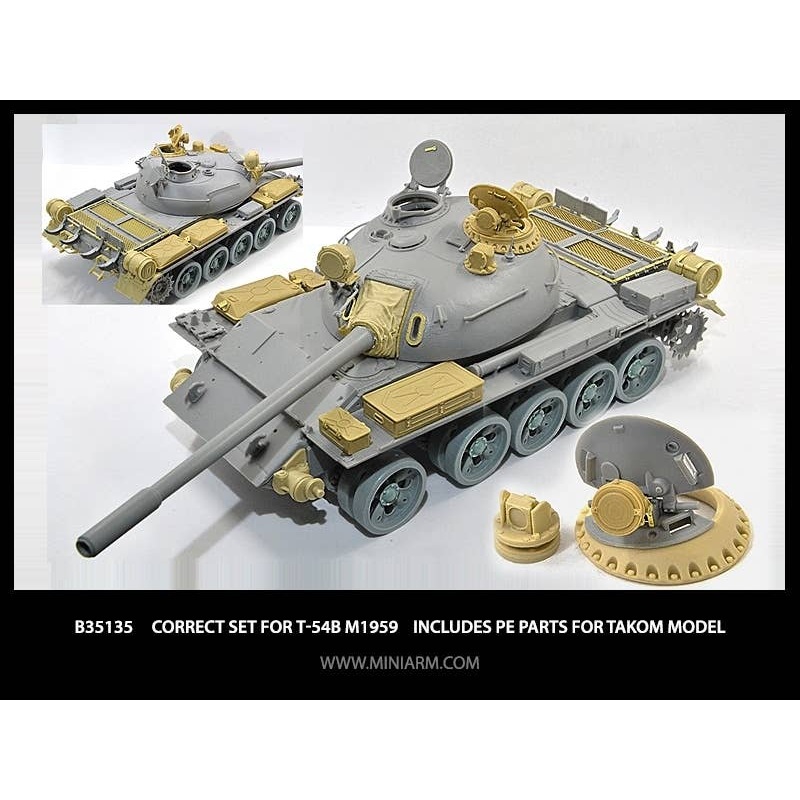 1/35 Correct Set for T-54B m1959 Includes PE Parts for Takom Model