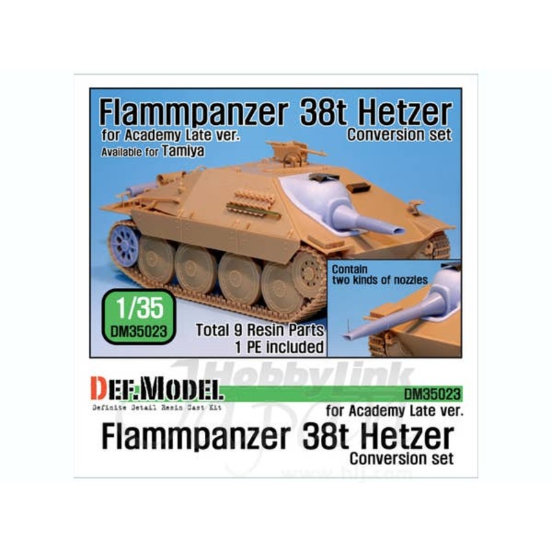 1/35 Flammpanzer 38t Hetzer Conversion Set (Academy/Tamiya)