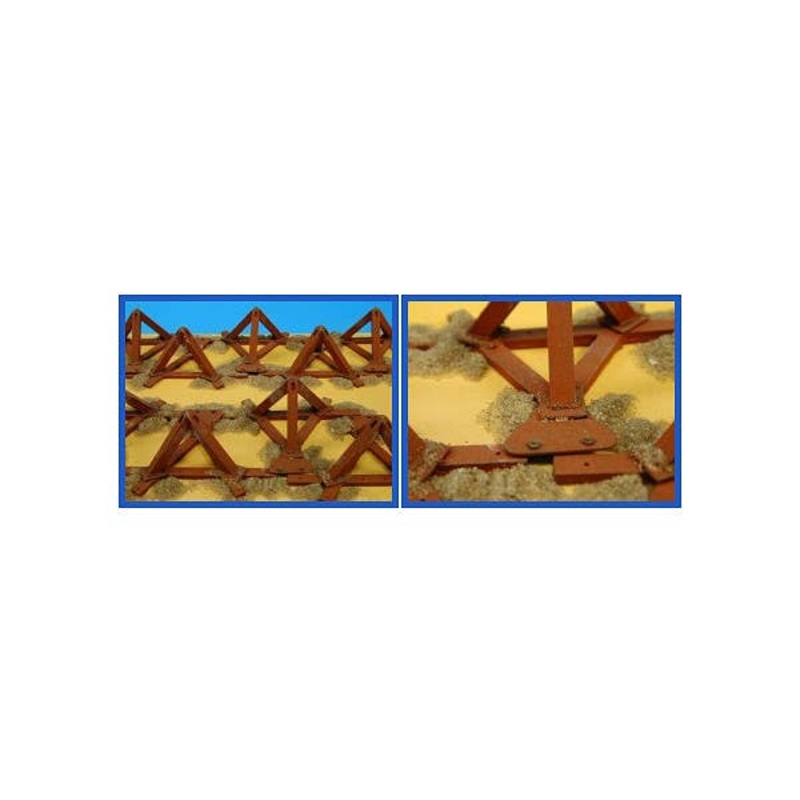 1/35 Fortress 44 Tetrahedra Anti-Tank Obstacles (10pcs)
