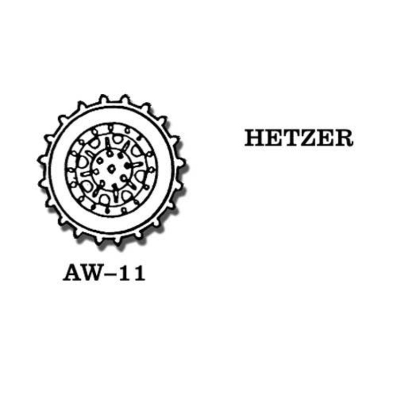 1/35 German Hetzer Metal Wheels