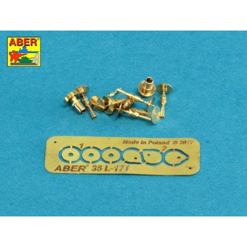 1/35 Gun Barrel Tips for MG & Barrel Tips for MG 08/15