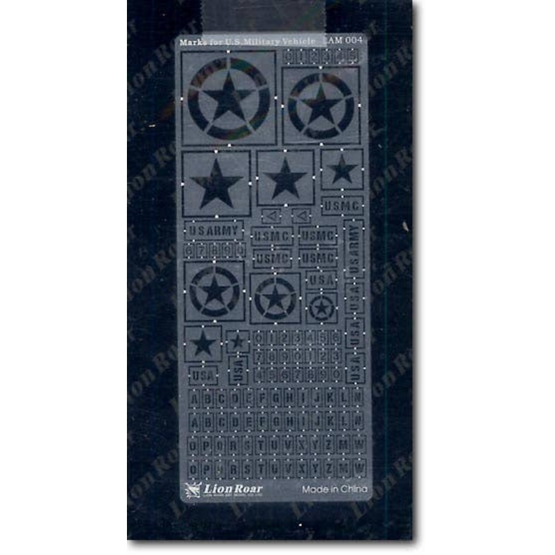 1/35 Marks for U.S.Military Vehicle