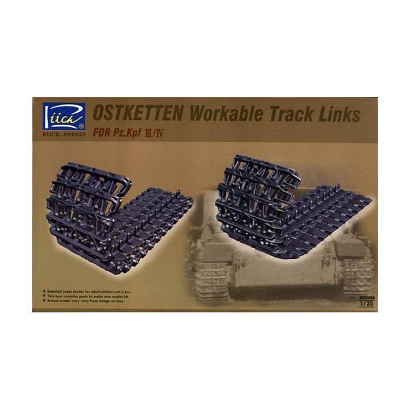 1/35 Ostketten Workable Track Links For Pz.Kpf III/IV