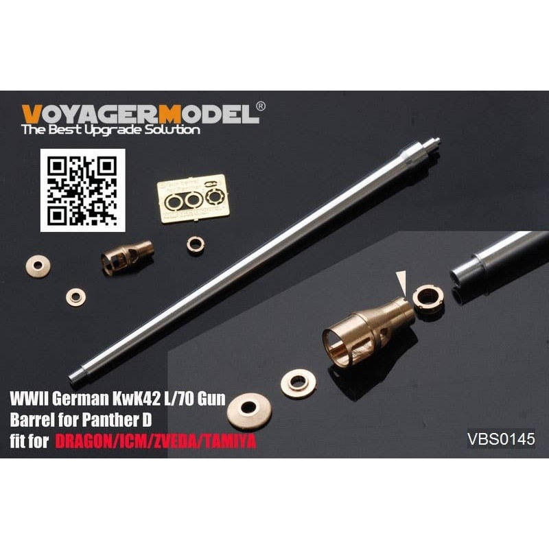 1/35 WWII German KwK42 L/70 Gun Barrel for Panther D (for All)