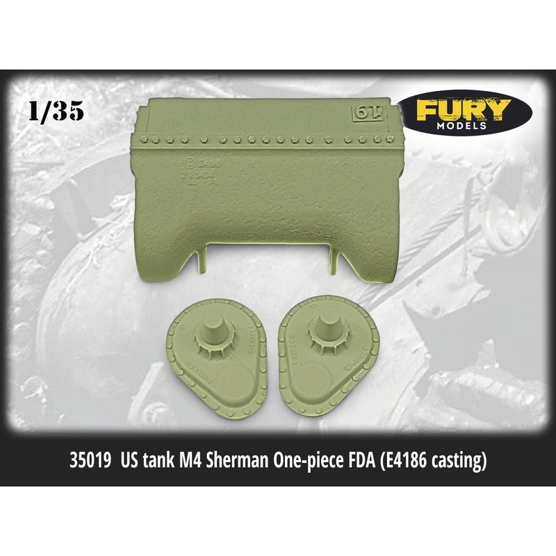 1/35 WWII US M4 Sherman Tank 1 piece Final Reduction Gear Cover (E4186 Casting Type)