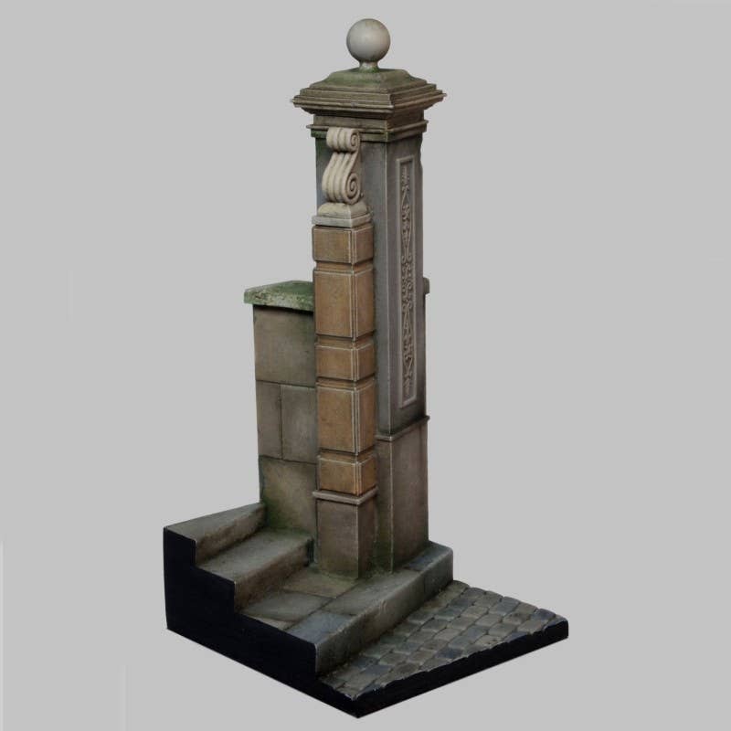 Base with column (cm 4x4) (1/35-1/32 scale)