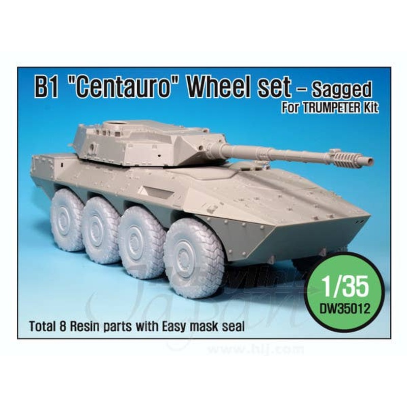 1/35 B1 Centauro Wheel Set Sagged (for Trumpeter)