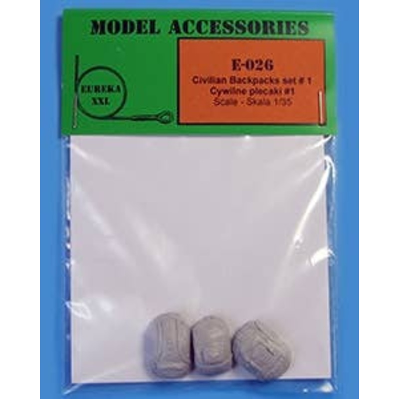 1/35 Backpack Set for Civilians # 1 (3pcs Set)
