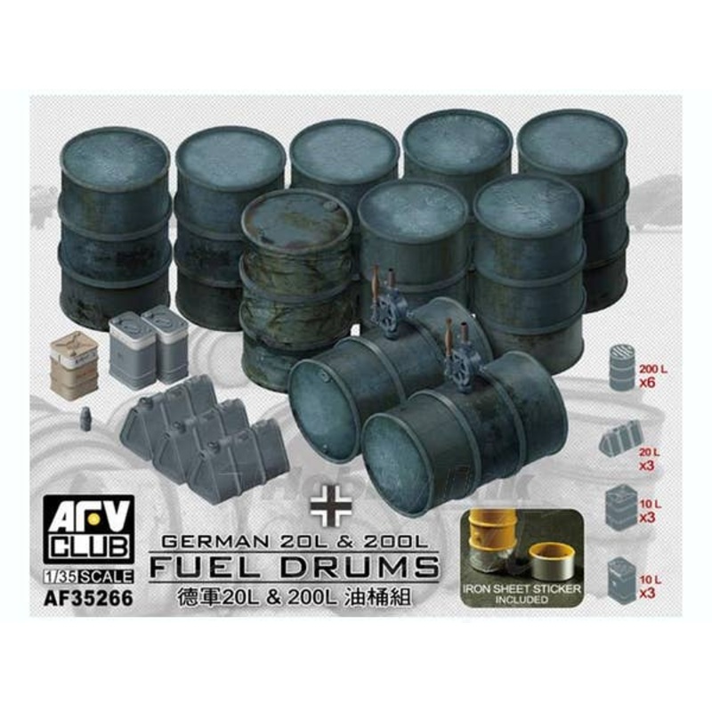 1/35 German 20L & 200L Fuel Drums