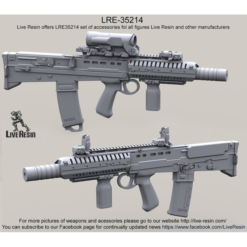 1/35 L85A2 SAS CQB w/Elcan Specter OS 4x scope & Silencer