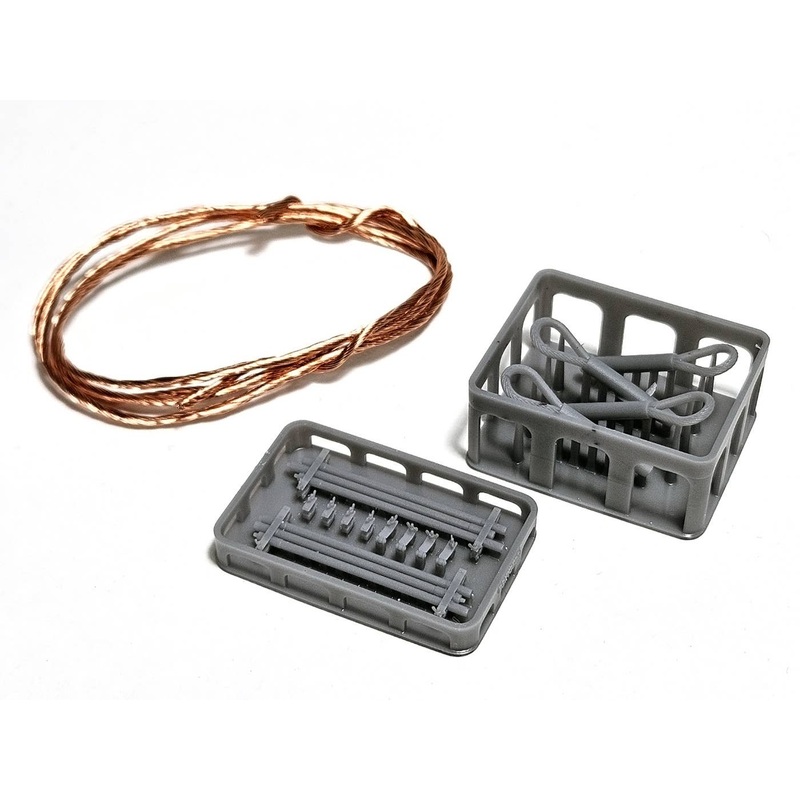 1/35 Towing Cable Set for WWII German Tiger I Heavy Tank (with Holder / Cleaning Rod)