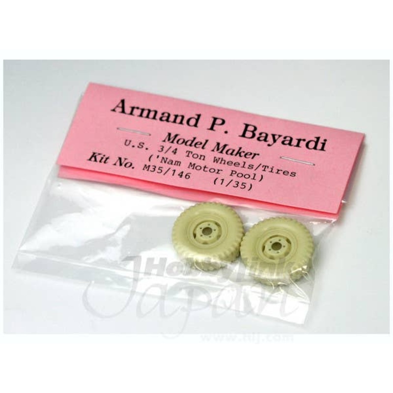 1/35 US 3/4t Wheels/Tires (Vietnam Motor Pool) (2pcs)