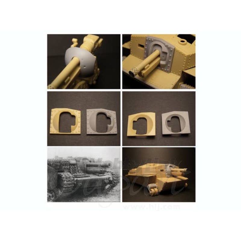 1/35 40/43M Zrinyi assault gun mantlet (for Bronco)