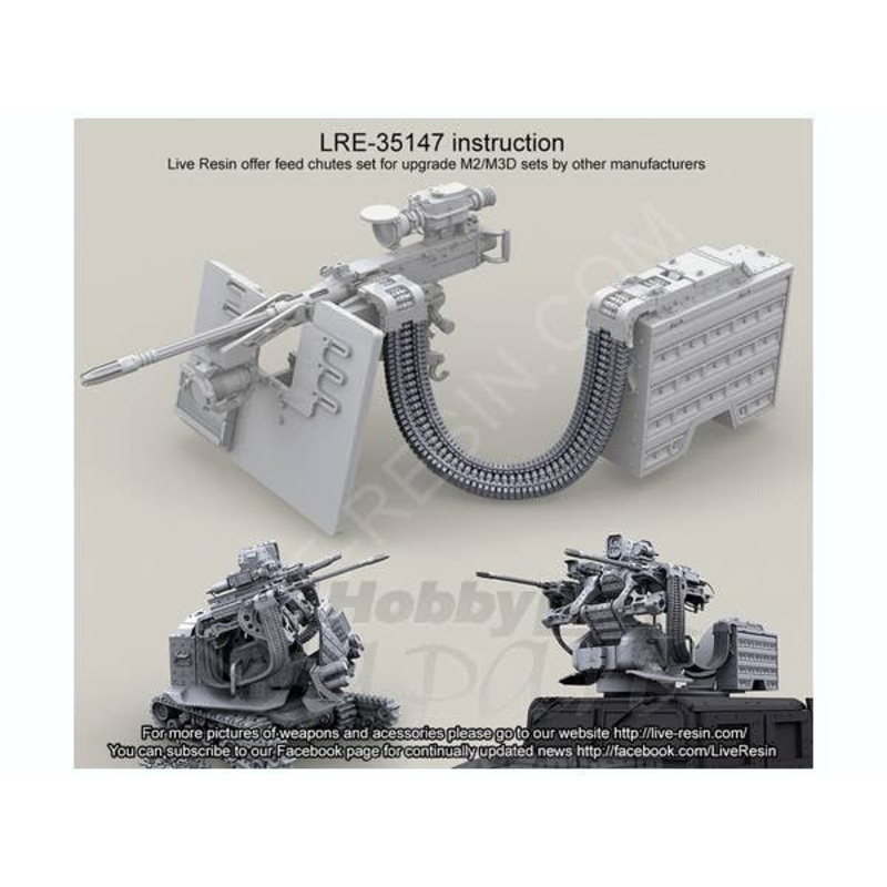 1/35 50 Caliber Feed Chutes (Flexible Resin)