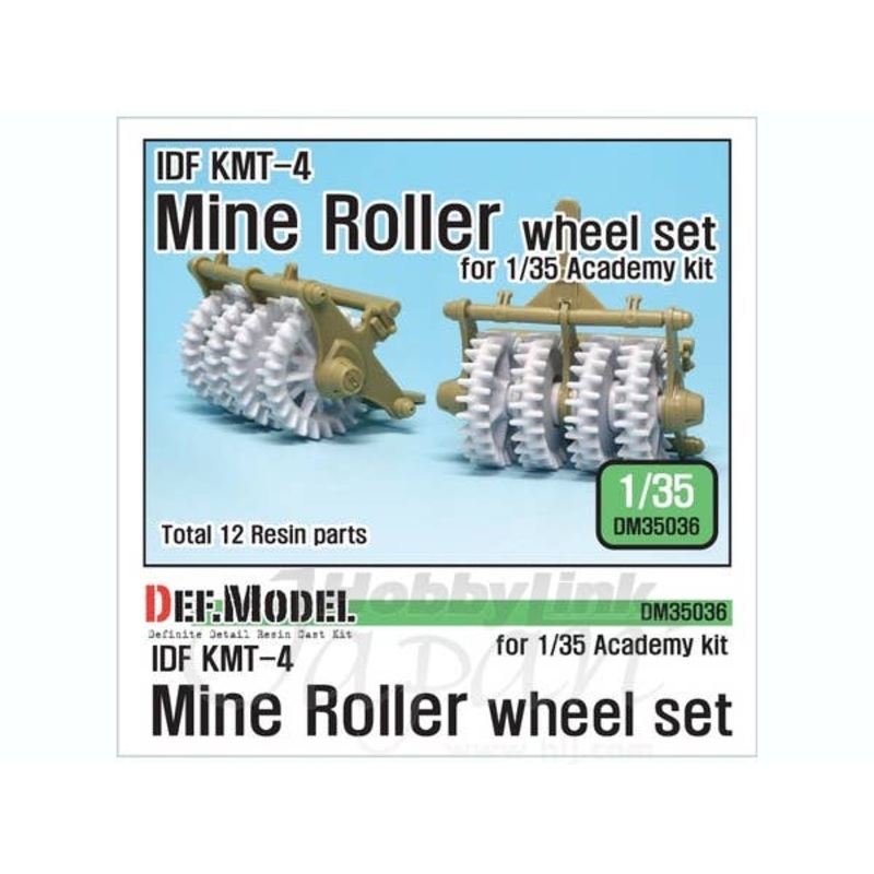 1/35 IDF KMT-4 Mine Roller Wheel Set (Academy)