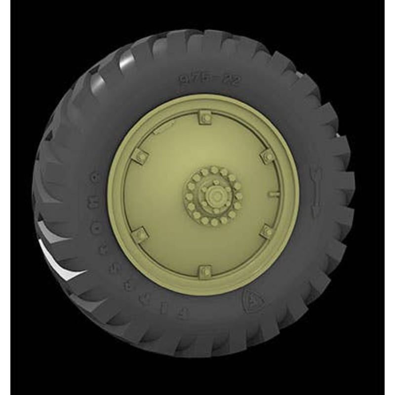 1/35 Tire wheel for Hungarian M39 Chava Armored Car (Made by Firestone)
