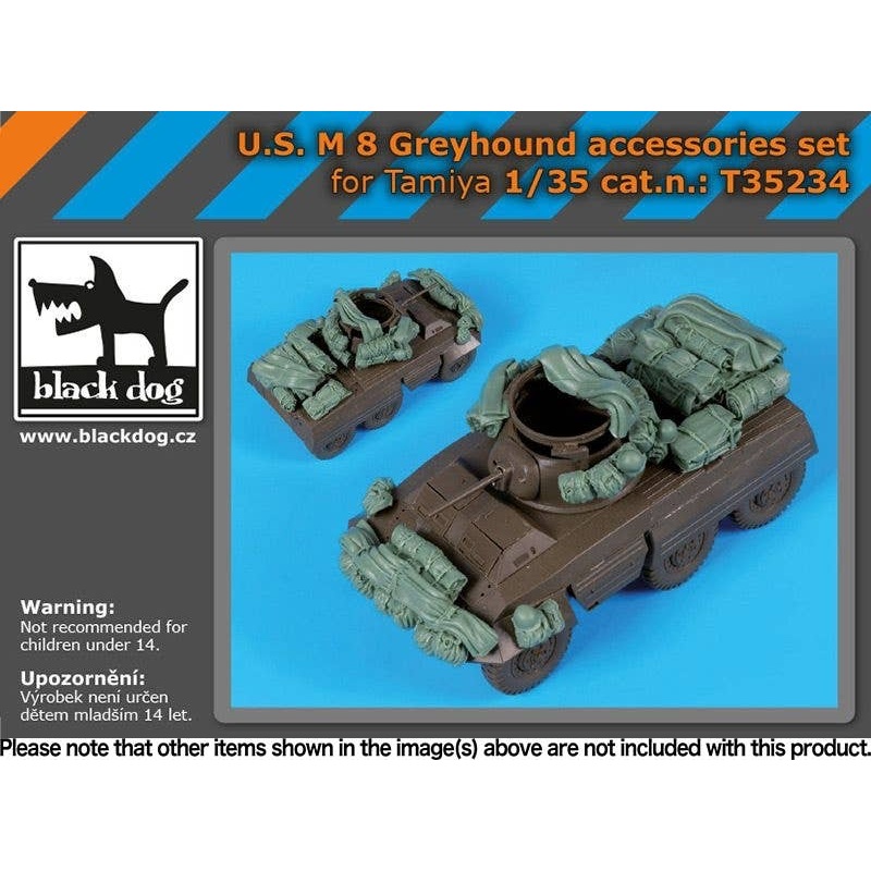 1/35 U.S. Army M8 Greyhound Armored Car Accessory Set (for Tamiya)