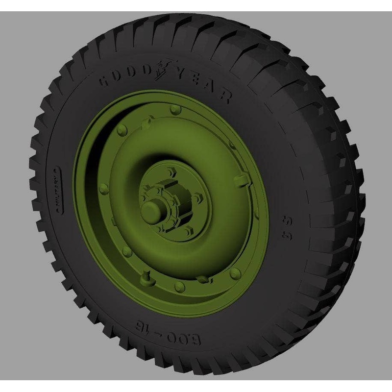 1/35 Willys MB Jeep Roadwheels (Goodyear)