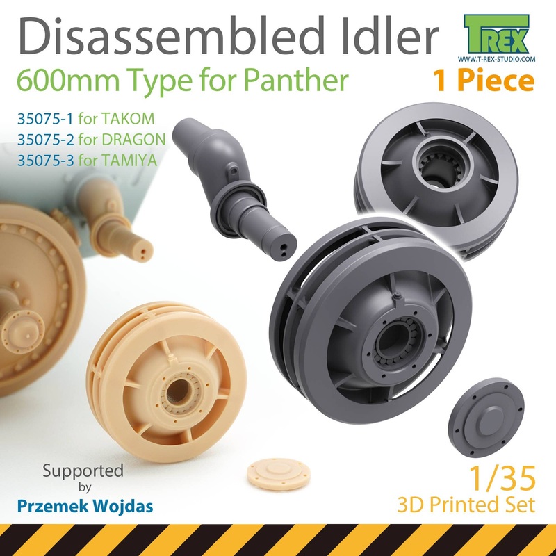 1/35 WW.II German Panther Tank 600mm Diameter Induction Wheel Maintenance and Disassembly Specification 1 Set (for Takom)