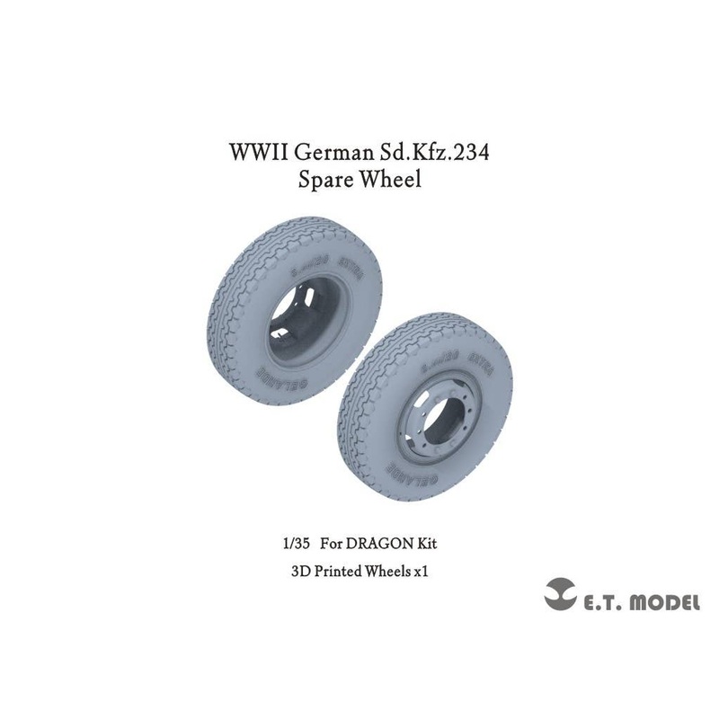 1/35 WW.II Germany Sd.Kfz.234 Spare Wheel (3D)
