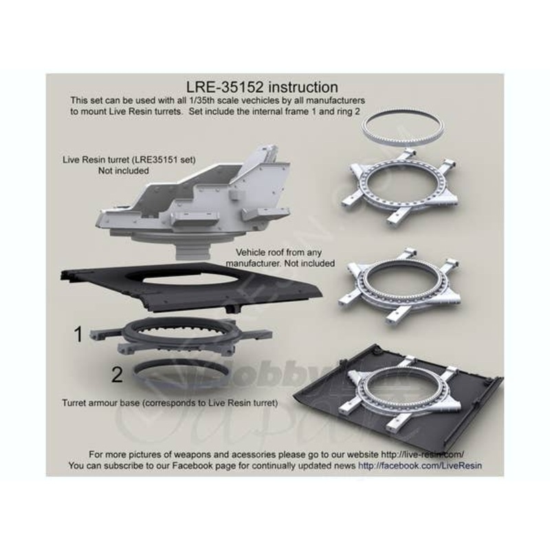 1/35 Armor Turret Base (General Use)