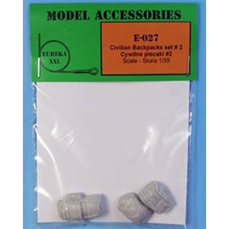 1/35 Backpack Set for Civilians # 2 (3pcs Set)