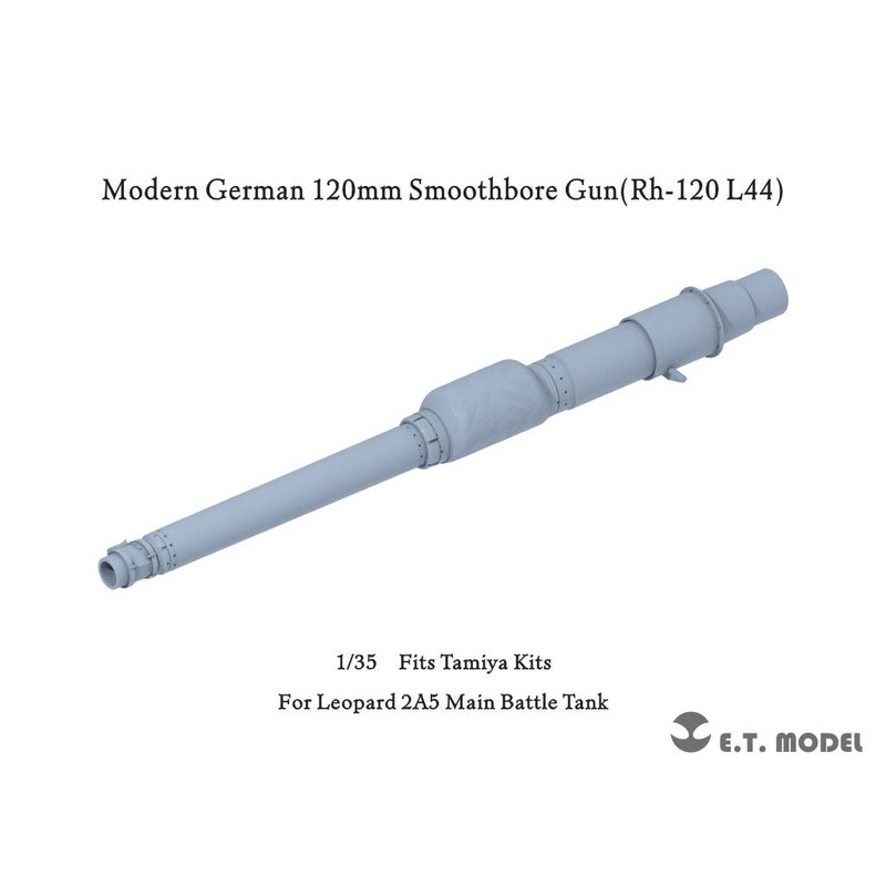 1/35 Current German Leopard 2A5 Main Battle Tank 120mm Rh-120 L/44 Smoothbore Gun Barrel (for Tamiya)