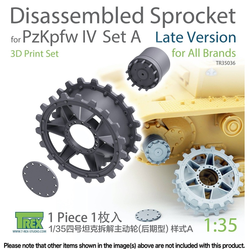 1/35 Late Model Starter Wheel Maintenance Disassembly Reproduction Set for Panzer IV A