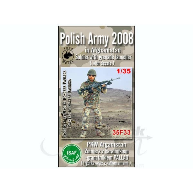 1/35 Polish Army 2008 in Afghanistan Soldier w/Grenade Launcher