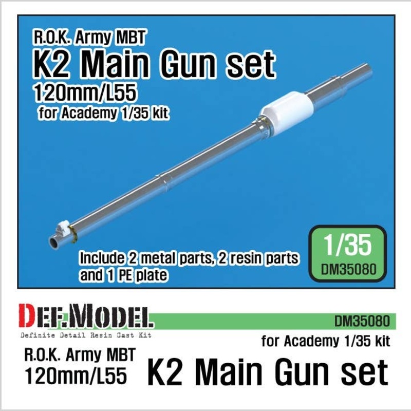 1/35 ROK Army K2 Tank Metal Barrel Set for Academy K2 tank