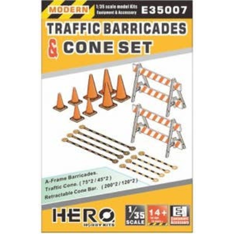 1/35 Traffic Barricades & Cone Set